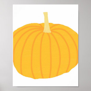 pumpkin painting art poster