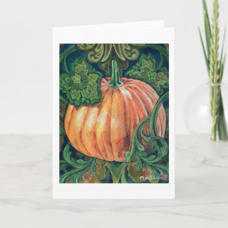 Pumpkin Painting Blank Card