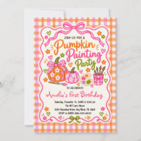 Pumpkin Painting Party Girl Birthday