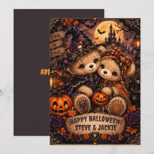 Pumpkin Pals Under the Moon Card