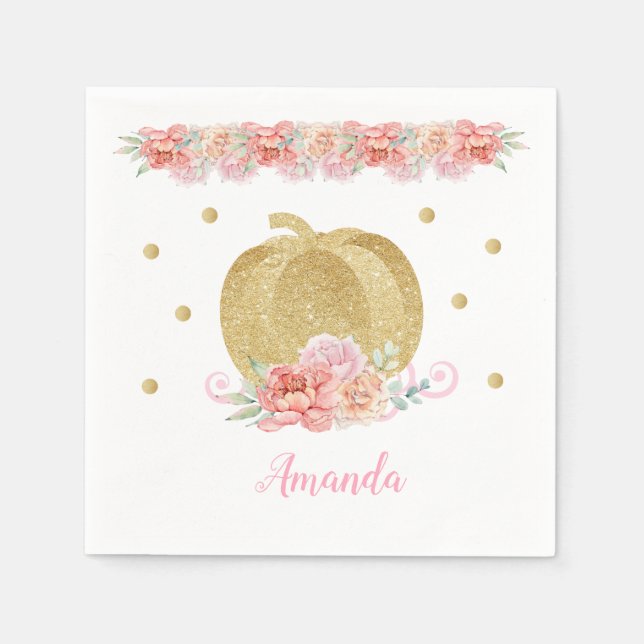 Pumpkin Paper Napkin (Front)