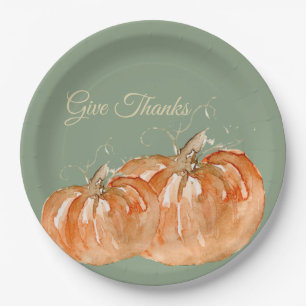 Pumpkin  paper plate