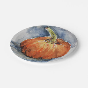 Pumpkin Paper Plate