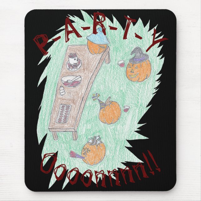 Pumpkin Party! Mouse Pad (Front)