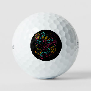 Pumpkin Party Scarecrow - Festive Halloween Decor Golf Balls
