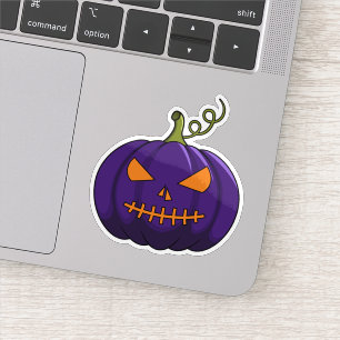Pumpkin Party Sticker - Halloween Jack-o'-Lantern