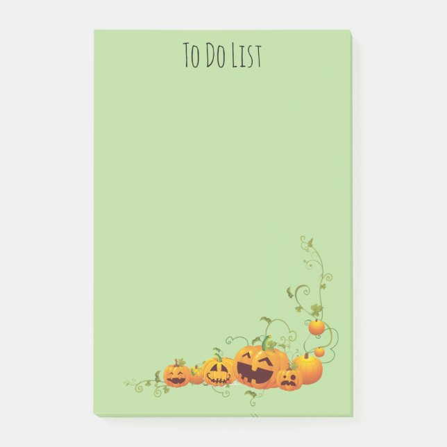 Pumpkin Patch 4" x 6" Post-it® Notes (Front)