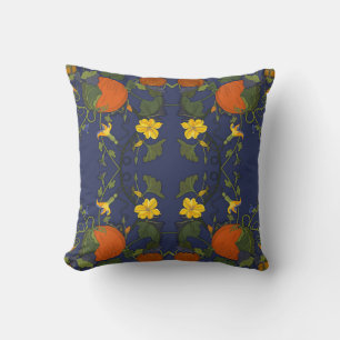 Pumpkin Patch and Vines Pillow