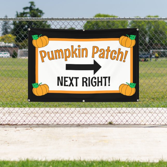 Pumpkin Patch Arrow Banner (Insitu)