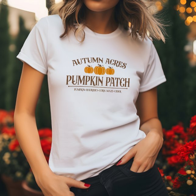 Pumpkin Patch Autumn Themed T-Shirt (Creator Uploaded)