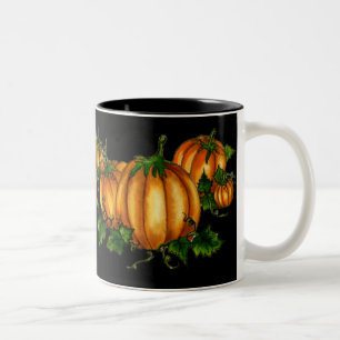 PUMPKIN PATCH by SHARON SHARPE Two-Tone Coffee Mug
