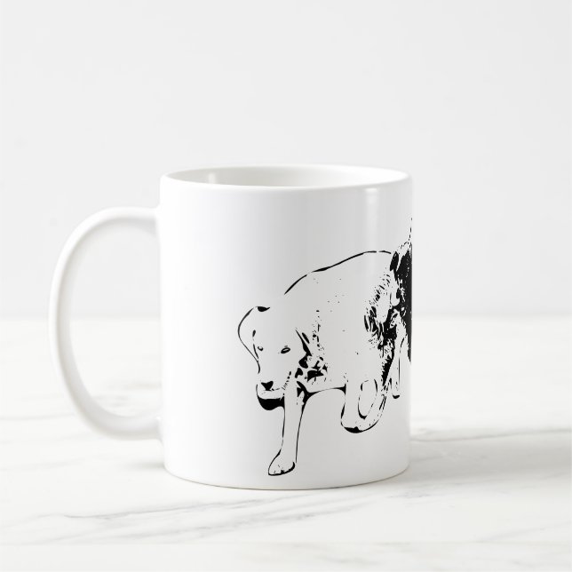 Pumpkin Patch Chase Coffee Mug (Left)
