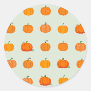 Pumpkin Patch Classic Round Sticker