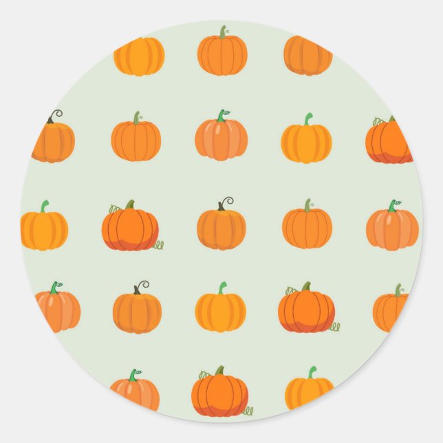 Pumpkin Patch Classic Round Sticker (Front)