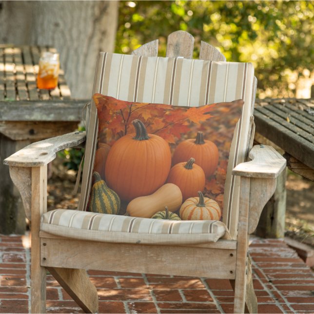 Pumpkin Patch Cosy Autumn Cushion (Chair)