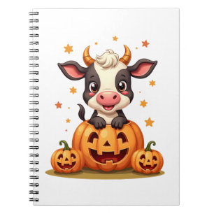 Pumpkin Patch Cow Notebook