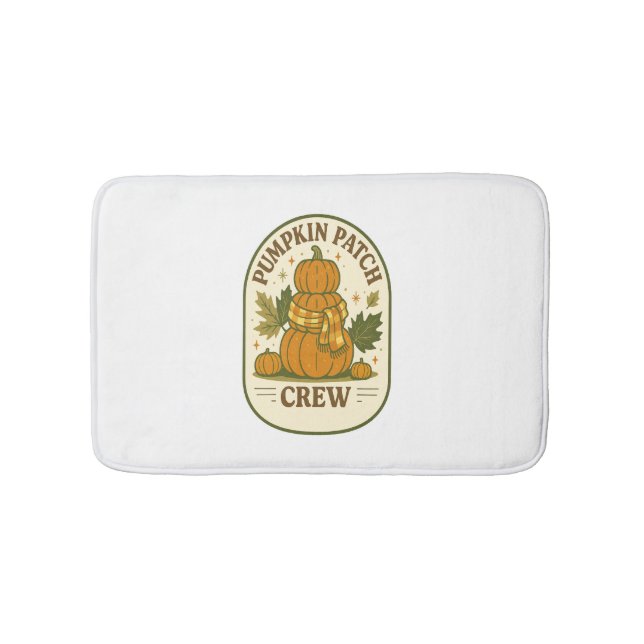 Pumpkin Patch Crew Bath Mat (Front)