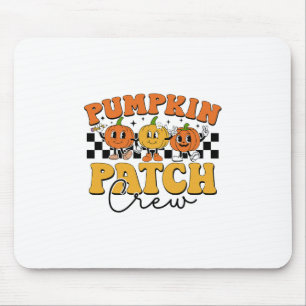 Pumpkin Patch Crew Retro Fall Autumn Thanksgiving Mouse Pad