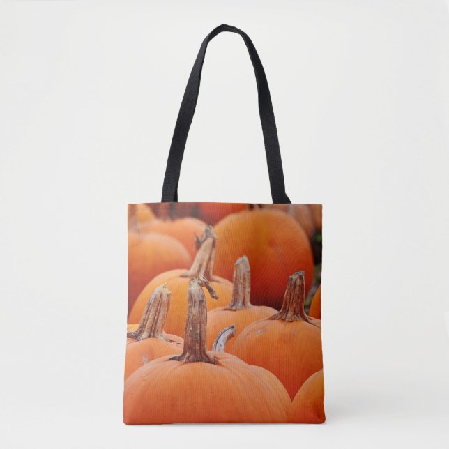 Pumpkin Patch Fall Autumn Art Tote Bag (Front)