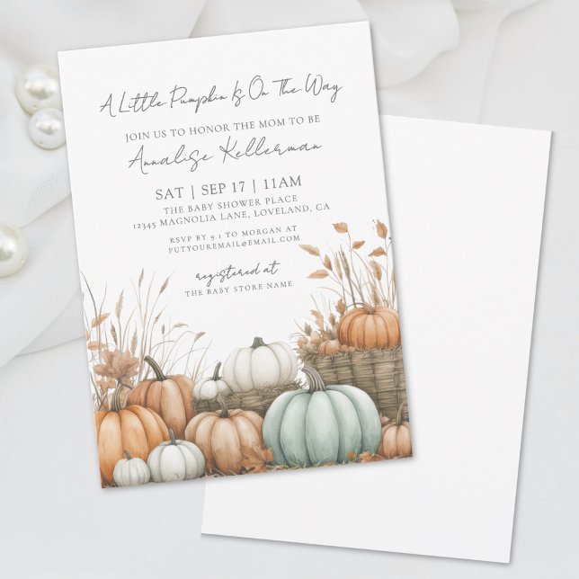 Pumpkin Patch Fall Baby Shower Invitation (Pumpkin Patch Fall Baby Shower Invitation)