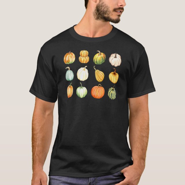 Pumpkin Patch Fallautumn Harvest Theme T-Shirt (Front)