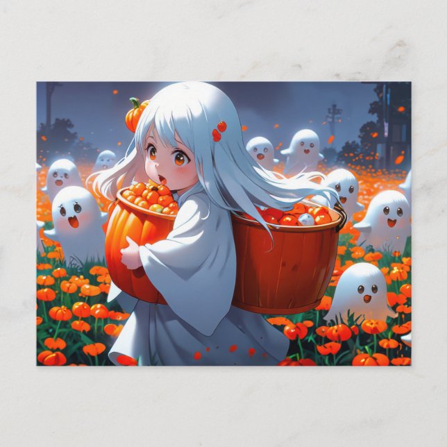 Pumpkin Patch Fright Postcard (Front)