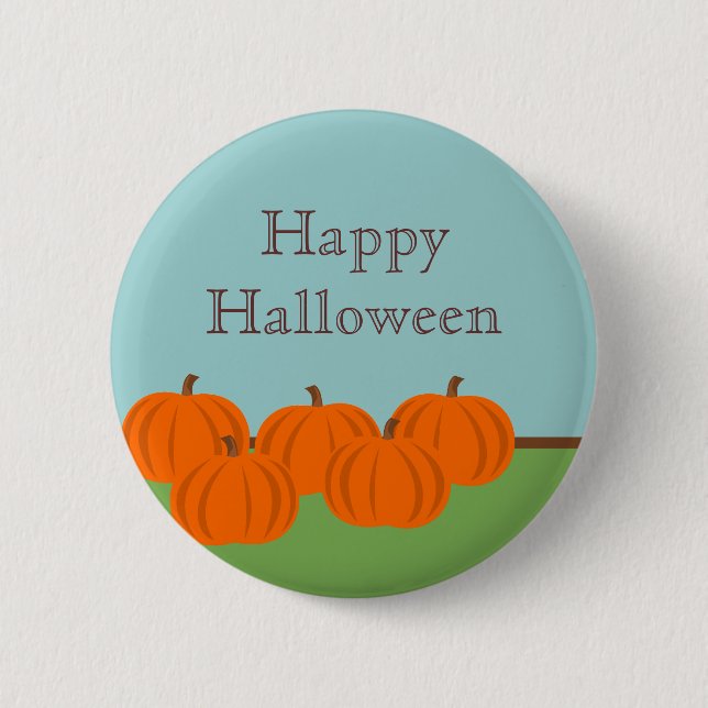 Pumpkin Patch Halloween Button (Front)
