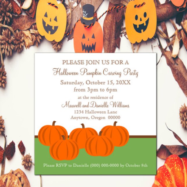 Pumpkin Patch Halloween Invitation (Pumpkin Patch Halloween Invitation)