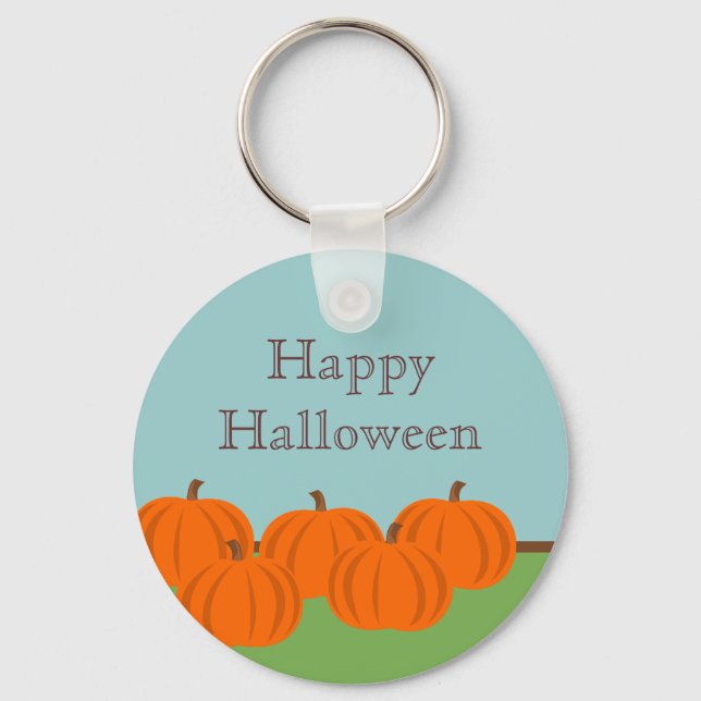 Pumpkin Patch Halloween Keychain (Front)