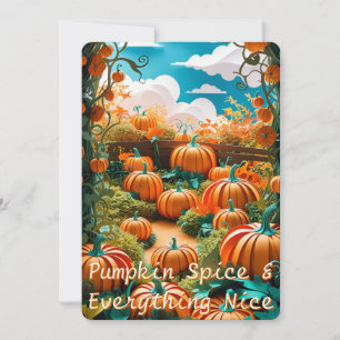 Pumpkin Patch Harvest Holiday Card