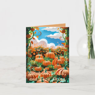 Pumpkin Patch Harvest Holiday Card
