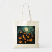 Pumpkin Patch Haunt: Halloween Glow Tote