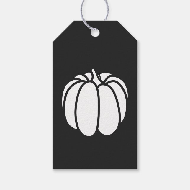 Pumpkin Patch in Black Gift Tag (Front)