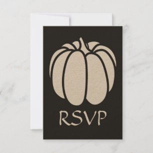 Pumpkin Patch in Black RSVP Card