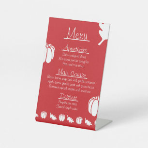 Pumpkin Patch in Cherry Pedestal Sign