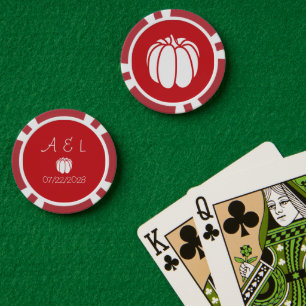 Pumpkin Patch in Cherry Poker Chips