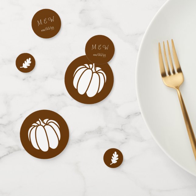 Pumpkin Patch in Chocolate Table Confetti (Group)