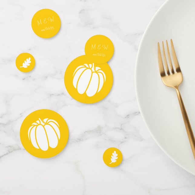 Pumpkin Patch in Yellow Table Confetti (Group)