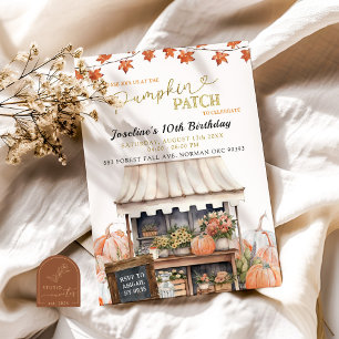 Pumpkin Patch Kid's Any Age Birthday Invitation