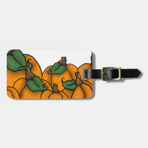 pumpkin patch luggage tag