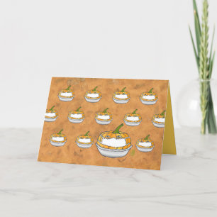 Pumpkin Patch Masked Thanksgiving Card