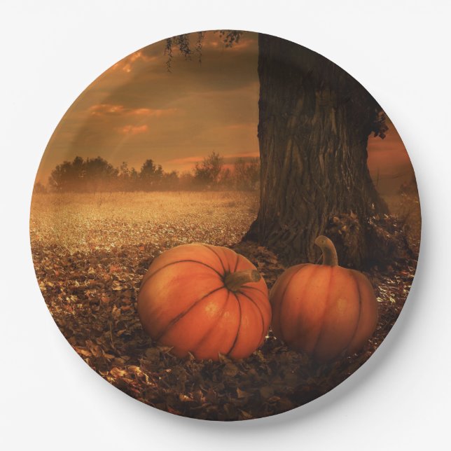Pumpkin Patch Paper Plate (Front)