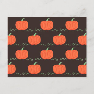 Pumpkin Patch Postcard (Brown & Orange)