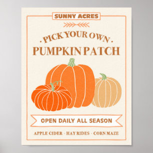 Pumpkin Patch Poster
