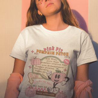 Pumpkin Patch Pumpkin Picking - Pink Pumpkin  Tri-Blend Shirt