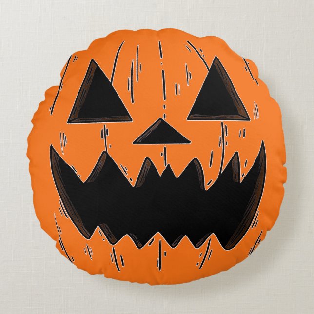 Pumpkin Patch Round Cushion (Front)
