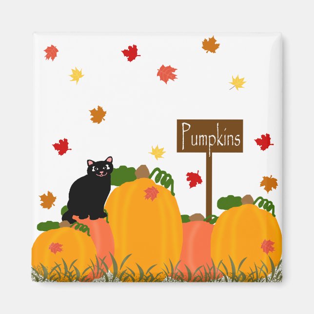 Pumpkin patch sign magnet (Front)