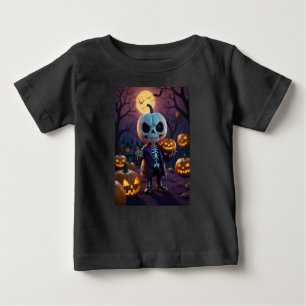 Pumpkin Patch Skeleton Companion Baby T-Shirt
