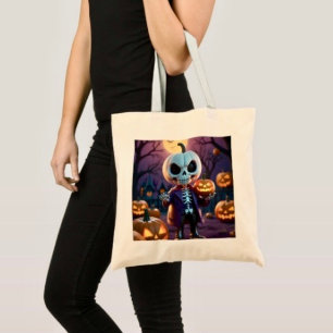 Pumpkin Patch Skeleton Companion Tote Bag