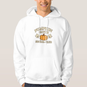 Pumpkin Patch Social Club � Cosy Autumn Aesthetic Hoodie